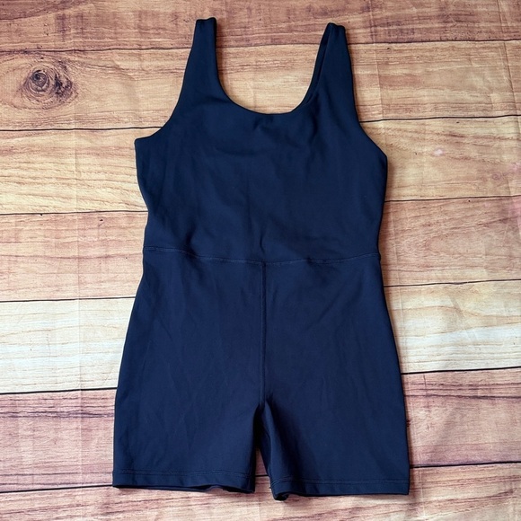 Yogalicious Pants - Yogalicious Lux Blue Sleeveless Romper